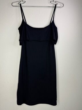 Susana Monaco Black Ruffle Mini Dress